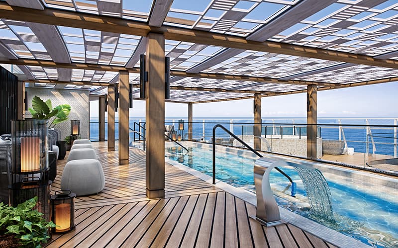 Aquamar Spa + Vitality Center a bordo do Oceania Cruises Vista