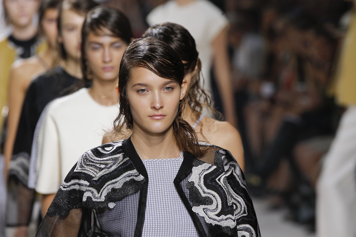 Models at the Phillip Lim show in New York City