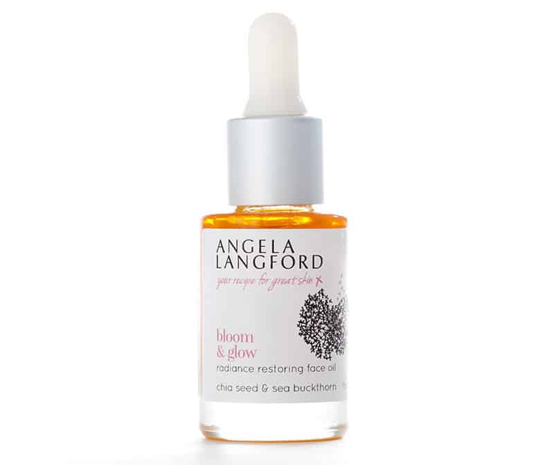 Os 10 melhores produtos de beleza sustentáveis Óleo facial Bloom&Glow de Angela Langford