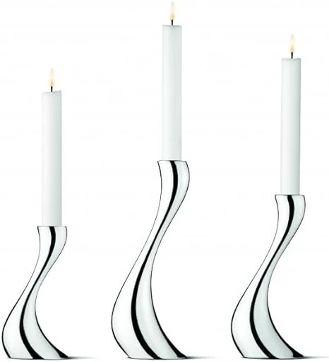 20 ótimos presentes de luxo para casa Conjunto de castiçais Georg Jensen