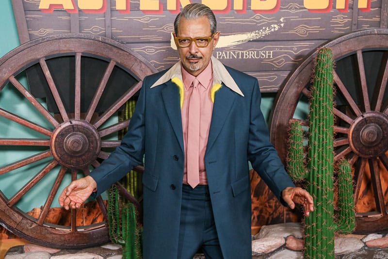 13 melhores influenciadores da moda para assistir em 2024 O ator e músico americano Jeff Goldblum vestindo Prada