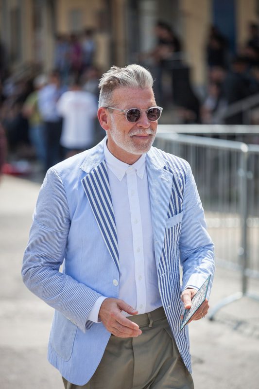 13 melhores influenciadores da moda para assistir em 2024 Nick Wooster participando de um desfile de moda da GUCCI - os homens mais elegantes
