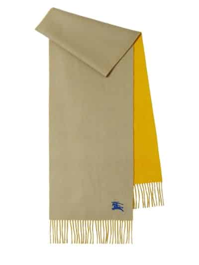 Cachecol de caxemira reversível