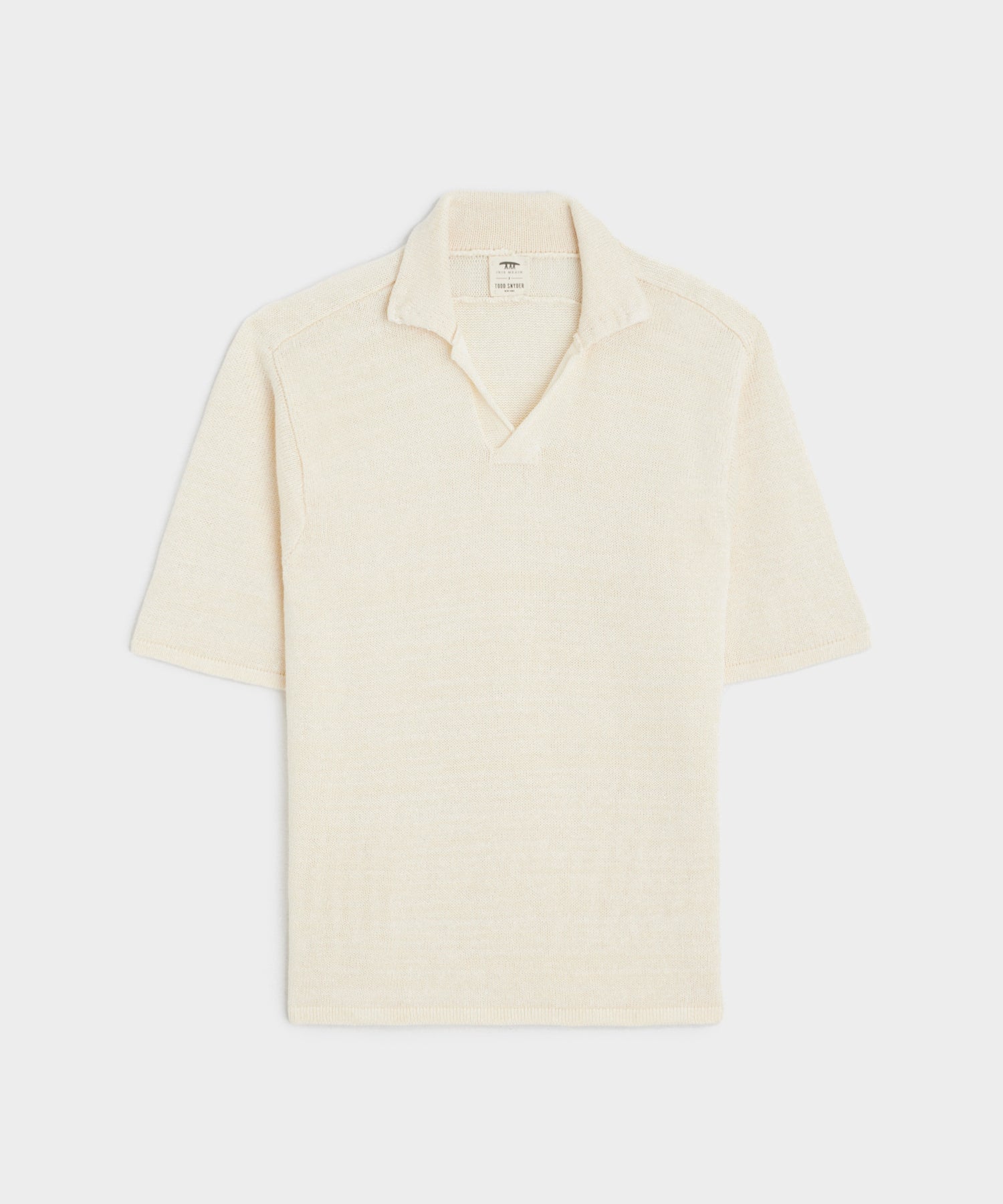 Polo descontraído de linho masculino
