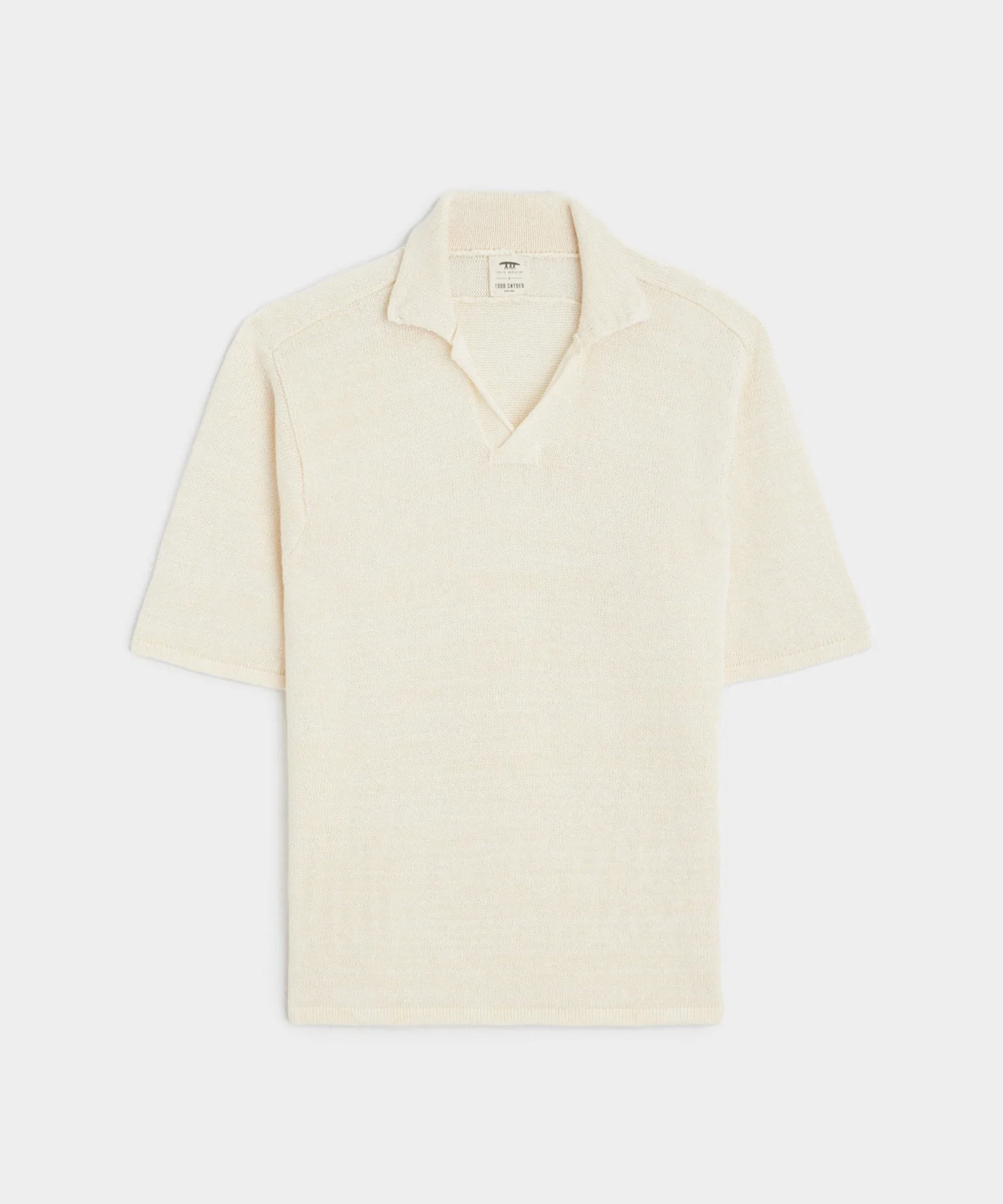 Polo descontraído de linho masculino